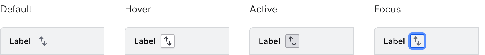 Header column state example